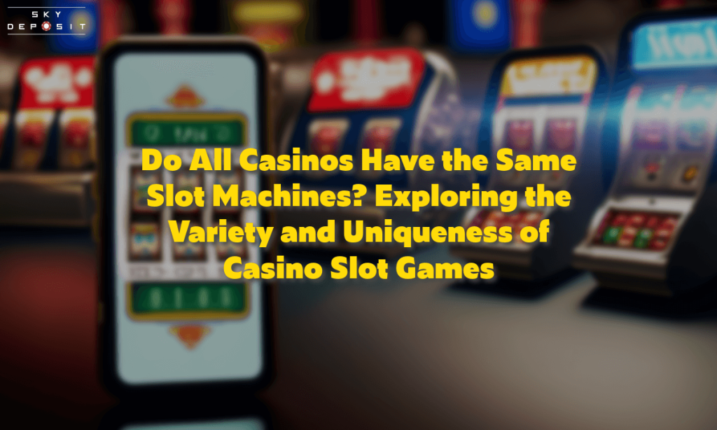 Do All Casinos Have the Same Slot Machines Exploring the Variety and Uniqueness of Casino Slot Games